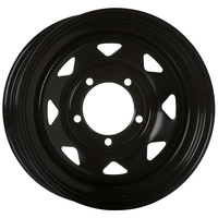 Extreme 4x4 Steel Wheel 15x7" 5/114.3 0P Black 75cb fits 5 Stud Ford Fitment