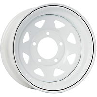 Extreme 4x4 Steel Wheel 15x7" 5/114.3 0P WHITE 75cb FIT 5 STUD FORD FITMENT