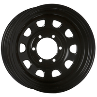 Extreme 4x4 Steel Wheel D-hole 15x8" 6/139.7 23N Black 110.1cb fit Nissan Patrol