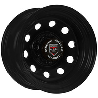 Extreme 4x4 Steel Wheel Round 15x8" 6/139.7 23N Black 110.1cb fits Patrol + Cap