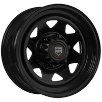 Extreme 4x4 Steel Wheel 16x7" 6/139.7 10P Black 106.1cb fit PK Ranger Hilux +Cap