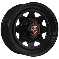Extreme 4x4 Steel Wheel 16x7" 6/139.7 10P Black 106.1cb fit PK Ranger Hilux +Cap