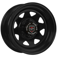 Extreme 4x4 Steel Wheel 16x7 6/139.7 13N Black 110.1cb fit 6 Std Landcruiser Cap