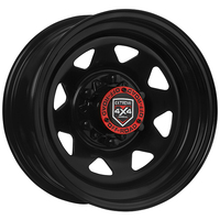 Extreme 4x4 Steel Wheel 16x7 6/139.7 13N Black 110.1cb fit 6 Std Landcruiser Cap