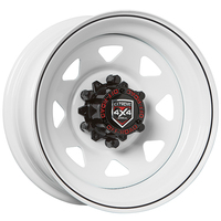 Extreme 4x4 Steel Wheel 16x7 6/139.7 13N White 110.1cb fit 6 Std Landcruiser Cap