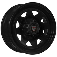 Extreme 4x4 Steel Wheel 16x7" 6/139.7 30P Black 106.1cb fits Hilux Colorado +Cap