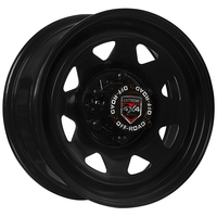 Extreme 4x4 Steel Wheel 16x7" 6/139.7 30P Black 106.1cb fits Hilux Colorado +Cap