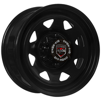 Extreme 4x4 Steel Wheel 16X7 6/139.7 30P BLACK 106.1cb FIT HILUX COLORADO +CAP