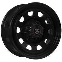 Extreme 4x4 Steel Wheel D-hole 16x7 6/139.7 30P Black 106.1cb fit Hilux Dmax Cap