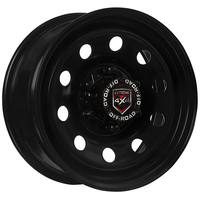 Extreme 4x4 Steel Wheel Round 16x7" 6/139.7 30P Black 106.1cb fit Hilux Dmax Cap