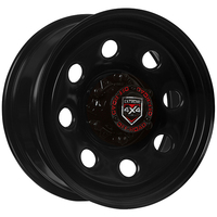 Extreme 4x4 Steel Wheel Soft8 16x7" 6/139.7 30P Black 106.1cb fit Hilux Dmax Cap