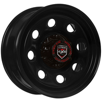 Extreme 4x4 Steel Wheel SOFT8 16X7 6/139.7 30P BLACK 106.1cb FIT HILUX DMAX +CAP
