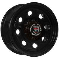 Extreme 4x4 Steel Wheel Soft8 16x7" 6/139.7 30P Black 106.1cb fit Hilux Dmax Cap