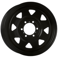 Extreme 4x4 Steel Wheel 16x7" 6/114.3 35P Black 66.1cb fits D23 Navara NP300