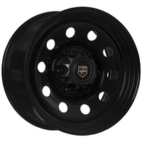 Extreme 4x4 Steel Wheel Round 16x7 6/114.3 35P Black 66.1cb fit Navara D23 NP300