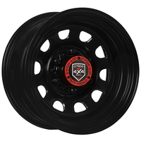 Extreme 4x4 Steel Wheel D-hole 16x8 6/139.7 13N Black 110.1 fit Landcruiser +Cap