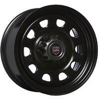 Extreme 4x4 Steel Wheel D-HOLE 16X8 6/139.7 20P BLACK 106.1 FIT HILUX TRITON CAP
