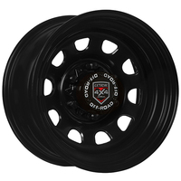 Extreme 4x4 Steel Wheel D-hole 16x8 6/139.7 20P Black 106.1 fit Hilux Triton Cap