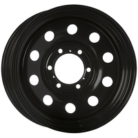 Extreme 4x4 Steel Wheel Round 16X8 6/139.7 20P BLACK 106.1cb FIT HILUX TRITON