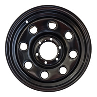Extreme 4x4 Steel Wheel Soft 8 16x8 6/139.7 20P Black 106.1cb fits Hilux Triton