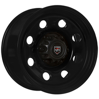 Extreme 4x4 Steel Wheel Soft 8 16x8 6/139.7 20P Black 106.1 fit Hilux Triton Cap