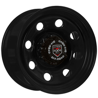 Extreme 4x4 Steel Wheel Soft 8 16x8 6/139.7 20P Black 106.1 fit Hilux Triton Cap