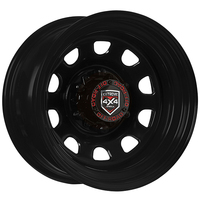 Extreme 4x4 Steel Wheel D-hole 16x8 6/139.7 23N Black 110.1 fits Nissan Patrol
