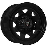 Extreme 4x4 Steel Wheel 16x8 6/139.7 35P Black 106.1 fit Ford Ranger BT50 + Cap