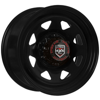 Extreme 4x4 Steel Wheel 16x8 6/139.7 35P Black 106.1 fits Ford Ranger BT50 + Cap