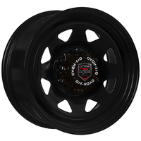 Extreme 4x4 Steel Wheel 16x8 6/139.7 35P Black 106.1 fits Ford Ranger BT50 + Cap