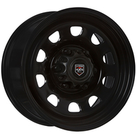 Extreme 4x4 Steel Wheel D-hole 16x8 6/139.7 35P Black 106.1 fits Ranger BT50 Cap
