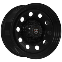 Extreme 4x4 Steel Wheel Round 16x8 6/139.7 35P Black 106.1 fit Ranger BT50 + Cap