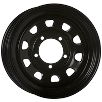 Extreme 4x4 Steel Wheel D-hole 16x8" 5/150 0P Black fits Landcruiser 110.1cb