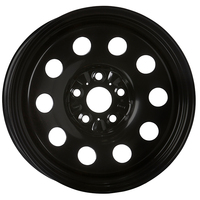 Extreme 4x4 Steel Wheel ROUND 16x8 5/150 0P BLACK FIT LANDCRUISER 110.1cb 