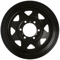 Extreme 4x4 Steel Wheel 16x8-3 6/130 20P Black 75.6cb E-Coated suits LDV T60