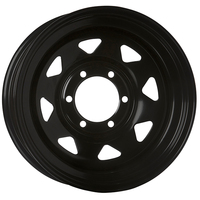 Extreme 4x4 Steel Wheel 17x8 6/139.7 13N Black 110.1cb E-Coated fit Prado Patrol