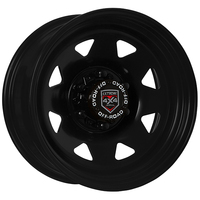 Extreme 4x4 Steel Wheel 17x8 6/139.7 13N Black 110.1cb fits Prado Patrol + Cap