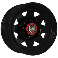 Extreme 4x4 Steel Wheel 17x8 6/139.7 13N Black 110.1cb fits Prado Patrol + Cap