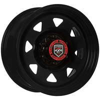 Extreme 4x4 Steel Wheel 17x8 6/139.7 20P Black 106.1 fit Hilux Triton Dmax + Cap