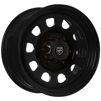 Extreme 4x4 Steel Wheel D-hole 17x8 6/139.7 20P Black 106.1 fit Hilux Triton Cap
