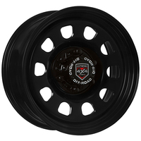 Extreme 4x4 Steel Wheel D-hole 17x8 6/139.7 20P Black 106.1 fit Hilux Triton Cap