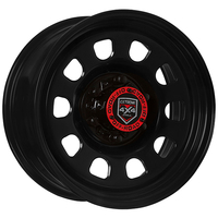Extreme 4x4 Steel Wheel D-hole 17x8 6/139.7 20P Black 106.1 fit Hilux Triton Cap