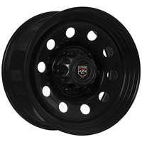 Extreme 4x4 Steel Wheel Round 17x8 6/139.7 20P Black 106.1 fits Hilux Triton Cap