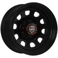 Extreme 4X4 Steel Wheel D-Hole 17X8-3 6/139.7 23N Black 110.1 fit GQ Patrol +Cap