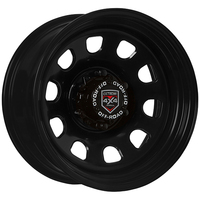 Extreme 4X4 Steel Wheel D-Hole 17X8-3 6/139.7 23N Black 110.1 fit GQ Patrol +Cap