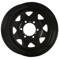 Extreme 4X4 Steel Wheel 17X8 6/139.7 30P Black 106.1Cb fits Hilux Triton Dmax
