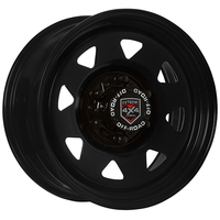 Extreme 4X4 Steel Wheel 17X8 6/139.7 30P Black 106.1 fit Hilux Triton Dmax + Cap