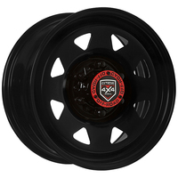Extreme 4X4 Steel Wheel 17X8 6/139.7 45P Black 106.1Cb fit Ranger Everest + Cap