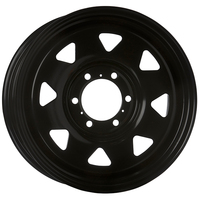 Extreme 4X4 Steel Wheel 17X8 6/139.7 45P Black 106.1Cb suits Ranger Everest