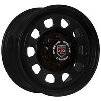 Extreme 4X4 Steel Wheel D-Hole 17X8 6/139.7 45P Black 106.1 Ranger Everest + Cap